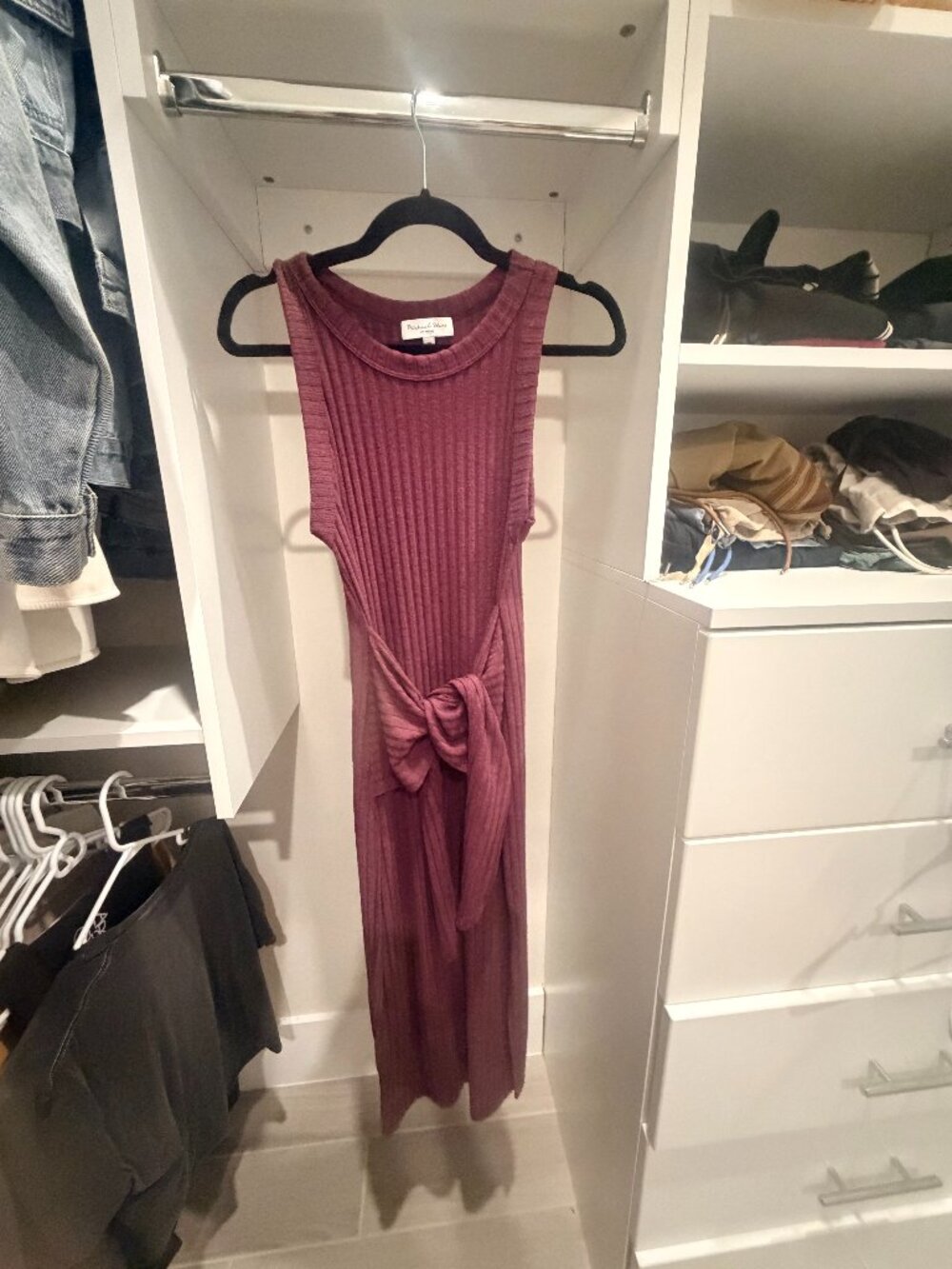 Michael Stars Midi tie front dress